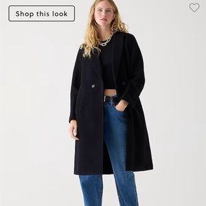 JCrew Coat Daphne Top Coat Sz 2 100% Italian Boiled Wool EUC